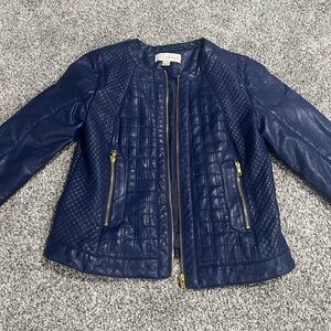 Blue zipper jacket